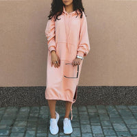 Long Hoodie with European and American Influences - Felina-Pink-S-State of Style