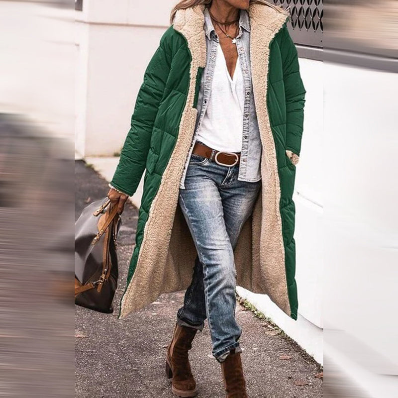 Long Ladies Winter Coat - Nova-Black-S-State of Style