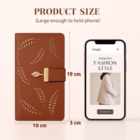 Long Leaf Leather Wallet - Leanne-Pink-State of Style