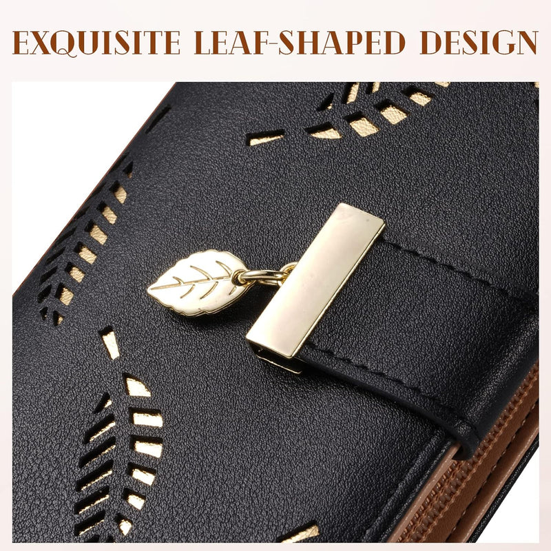 Long Leaf Leather Wallet - Leanne-Pink-State of Style