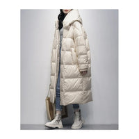 Long Padded Women's Winter Jacket - Amara-White-S-State of Style
