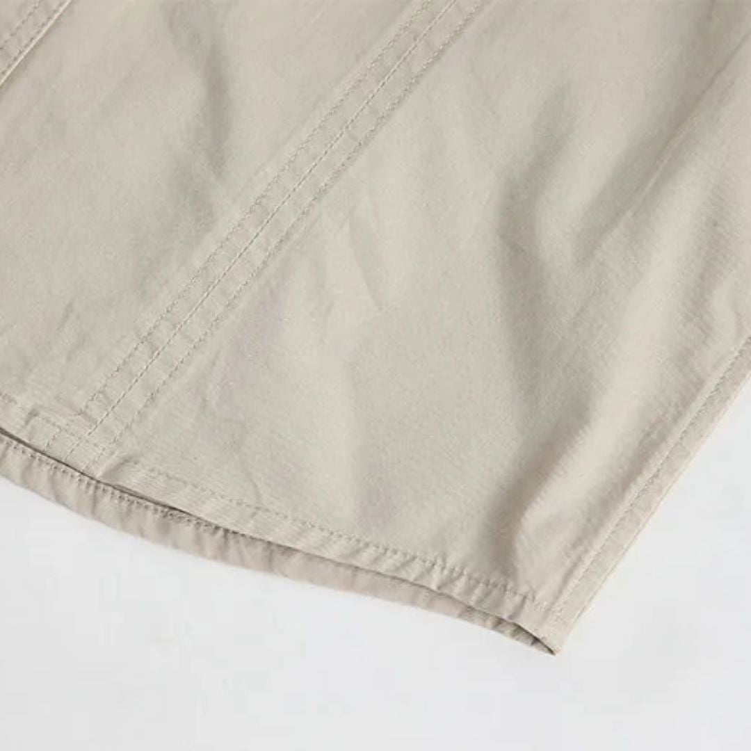 Long-Sleeve Cargo Shirt Gerald – Durable Military-Inspired Style-Beige-M-State of Style