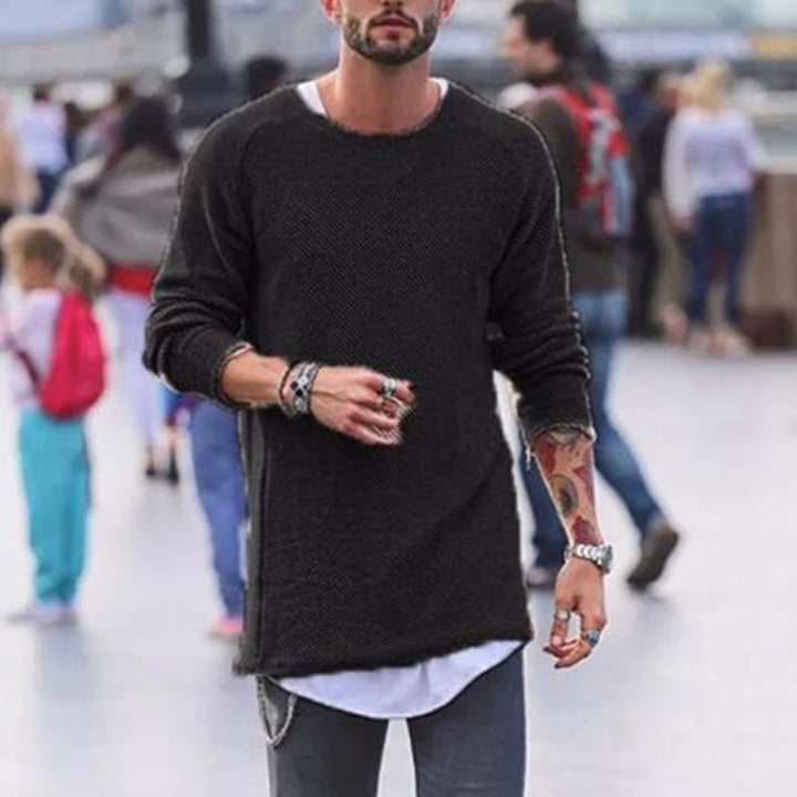 Long Sweater for Men – Stylish & Comfortable Knitwear-Orange-S-State of Style