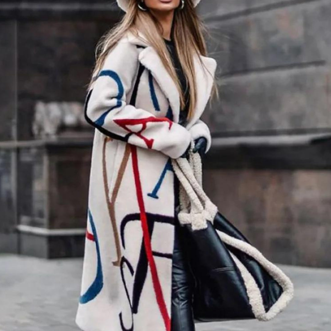 Long Warm Ladies Winter Coat - Sofia-White-S-State of Style