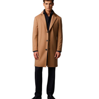 Long Winter Coat for Men - Noah-Beige-M-State of Style