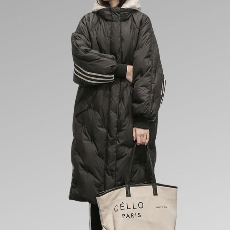 Long Women's Down Winter Coat - Sophie-Black-M-State of Style