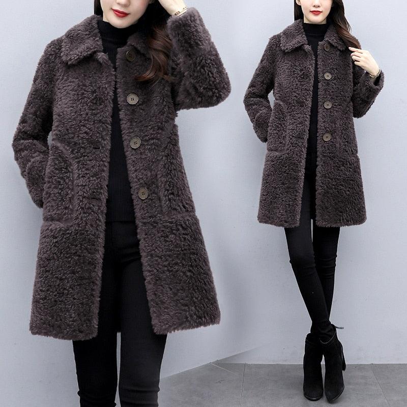 Long Women's Jacket | Stylish & Comfortable | Versatile Outerwear-Brown-M-State of Style