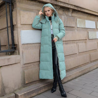 Long Women's Winter Coat - Isabella-Black-S-State of Style