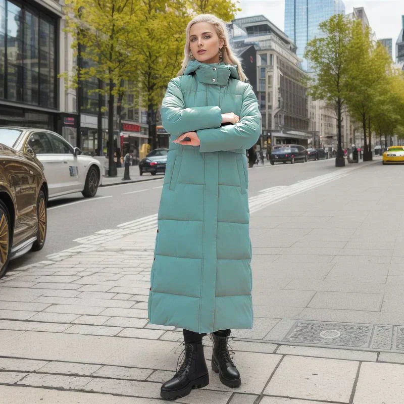 Long Women's Winter Coat - Isabella-Black-S-State of Style