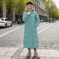 Long Women's Winter Coat - Isabella-Black-S-State of Style