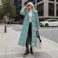 Long Women's Winter Coat - Isabella-Black-S-State of Style