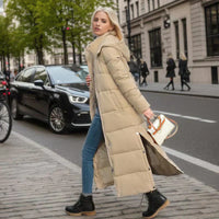 Long Women's Winter Coat - Isabella-Black-S-State of Style