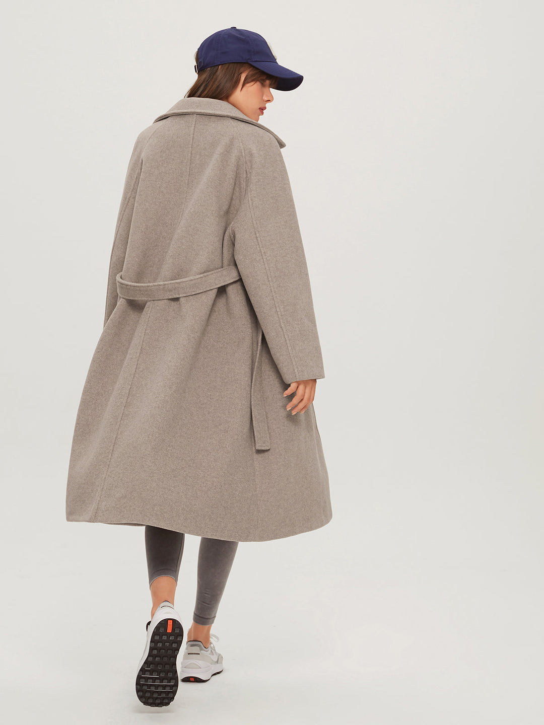 Long Women's Winter Coat - Isolde-Khaki-XS-State of Style
