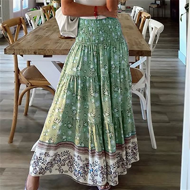LongSkirt | Women's Elegant & Versatile Skirt-Green-S-State of Style