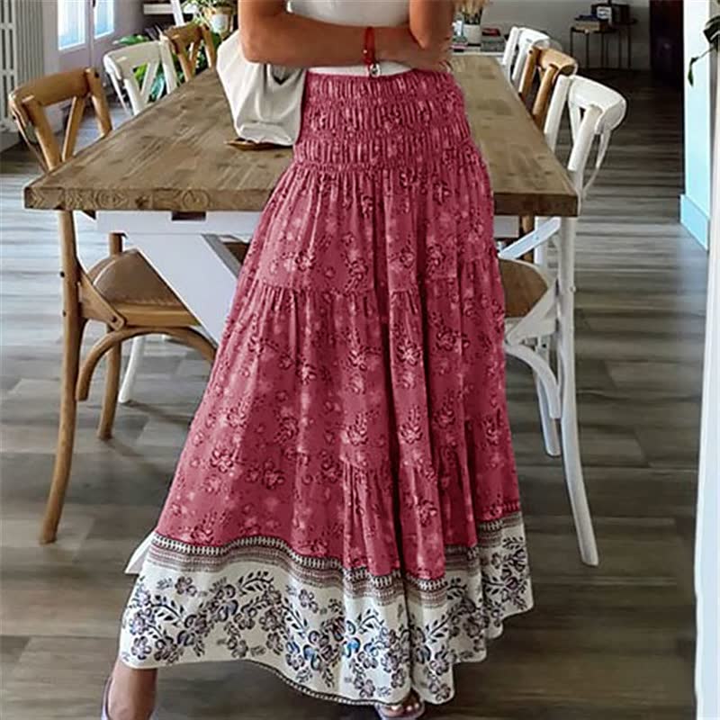 LongSkirt | Women's Elegant & Versatile Skirt-Red-S-State of Style