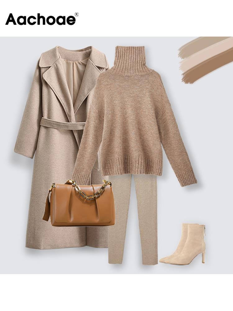 LongSweater | Women's Cosy & Stylish Knit Sweater-Apricot-One size fits all-State of Style