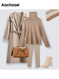 LongSweater | Women's Cosy & Stylish Knit Sweater-Apricot-One size fits all-State of Style