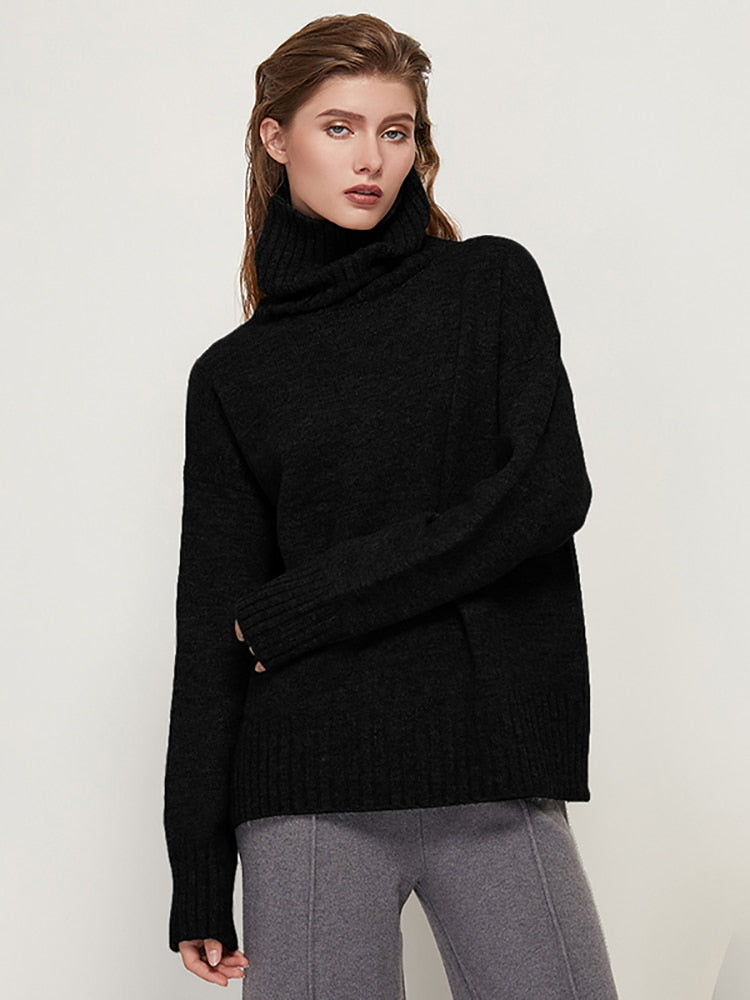 LongSweater | Women's Cosy & Stylish Knit Sweater-Black-One size fits all-State of Style