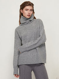 LongSweater | Women's Cosy & Stylish Knit Sweater-Light Grey 1-One size fits all-State of Style