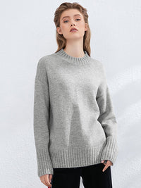 LongSweater | Women's Cosy & Stylish Knit Sweater-Light Grey 2-One size fits all-State of Style