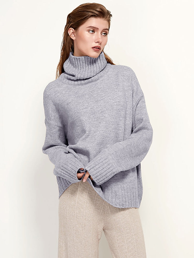 LongSweater | Women's Cosy & Stylish Knit Sweater-Light Violet-One size fits all-State of Style