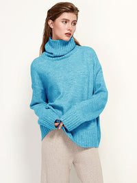 LongSweater | Women's Cosy & Stylish Knit Sweater-More Blue-One size fits all-State of Style