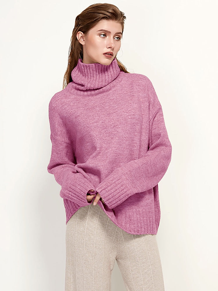 LongSweater | Women's Cosy & Stylish Knit Sweater-Pink-One size fits all-State of Style