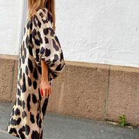 Loose-fit Panther Print Dress - Selena-2XS-State of Style