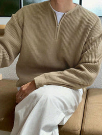 Loose Striped Knitted Sweater for Men - Ronan-Green-XS-State of Style