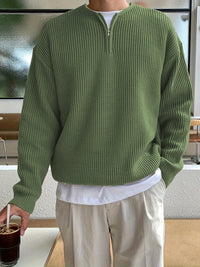 Loose Striped Knitted Sweater for Men - Ronan-Green-XS-State of Style