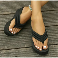 Lotte - Orthopedische Zwart Comfort Flip-Flops-36-State of Style