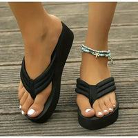 Lotte - Orthopedische Zwart Comfort Flip-Flops-36-State of Style