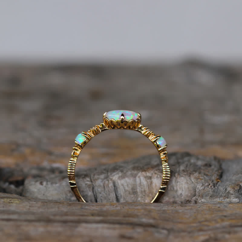 "Love and Sincerity" - Opal Vintage Ring - Isabella-49mm-State of Style