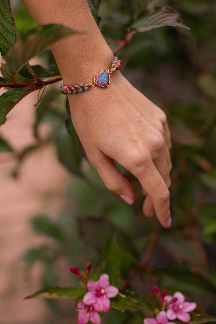 Love Band Jasper Bracelet - Amélie-Red-State of Style