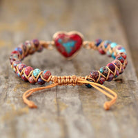 Love Band Jasper Bracelet - Amélie-Red-State of Style