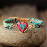Love Band Jasper Bracelet - Amélie-Red-State of Style