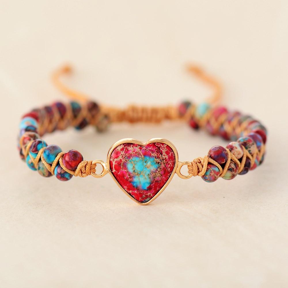 Love Band Jasper Bracelet - Amélie-Red-State of Style