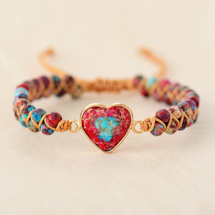 Love Band Jasper Bracelet - Amélie-Red-State of Style