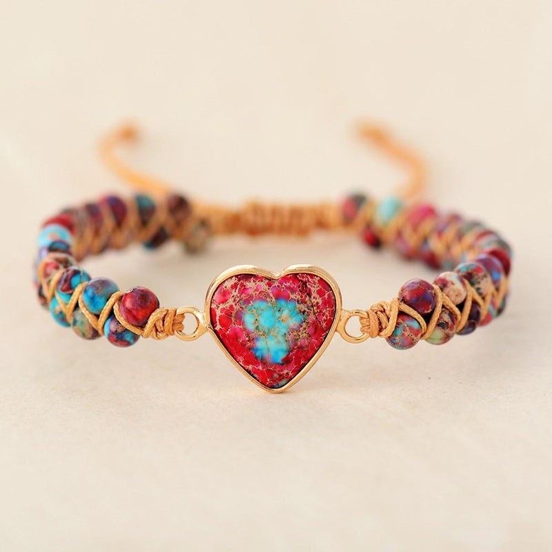 Love Band Jasper Bracelet - Amélie-Red-State of Style