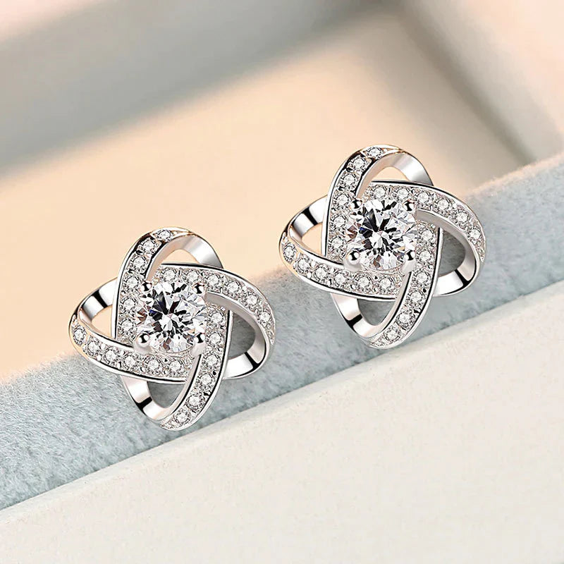 Love Knot Necklace and Earrings Set-State of Style