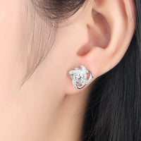 Love Knot Necklace and Earrings Set-State of Style