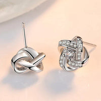 Love Knot Necklace and Earrings Set-State of Style