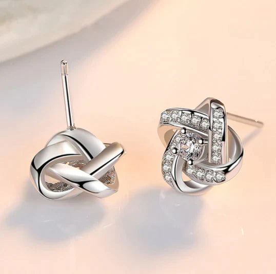 Love Knot Necklace and Earrings Set-State of Style