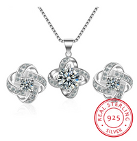 Love Knot Necklace and Earrings Set-State of Style