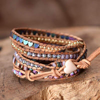 Love Protection Jasper Wrap Bracelet - Amora-State of Style