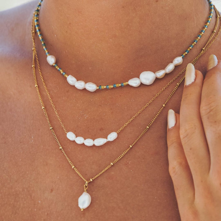 Lovely Necklace with Freshwater Pearls - Celina-State of Style