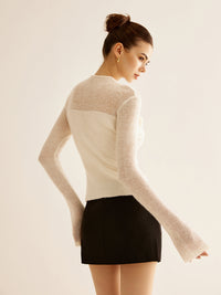 Lovely Women's White Sweater – Sophia-XS-State of Style