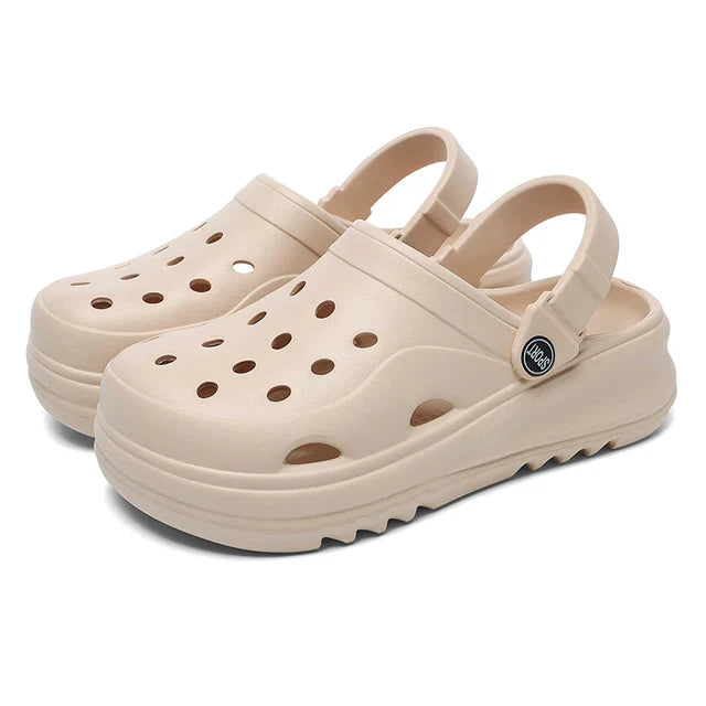 Luca - Orthopedische Zwarte Klompen-Khaki-36-37-State of Style