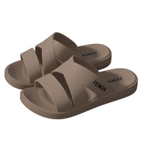 Lucas - Orthopedische Anti-slip Zwarte Slippers-Lichte koffie-40-State of Style