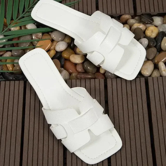 Lucas - Orthopedische Oranje Slippers-Wit-35-State of Style